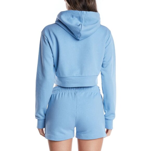 Kappa Authentic Ambatoboeny Cropped Light Blue Hoodie NWT - Picture 3 of 7